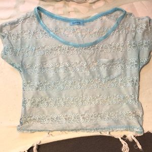Blue Lace Top